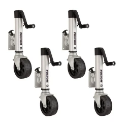 Fulton 4x 1.6K F2 Trailer Jack w/ Single 8" Wide Wheel Fits 3x5 Frames 