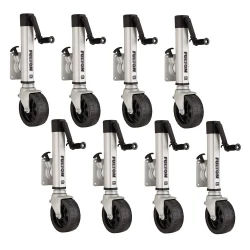 Fulton 8x 1.6K F2 Trailer Jack w/ Single 8" Wide Wheel Fits 3x5 Frames 