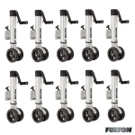 Fulton F2 1,600 lb Marine Trailer Jack with Dual 7 Inch Wheels – 10-Pack Bundle