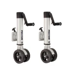 Fulton F2 Dual-Wheel Trailer Jack Bundle for 3x3 and 3x4 Frames – 1.6K Capacity