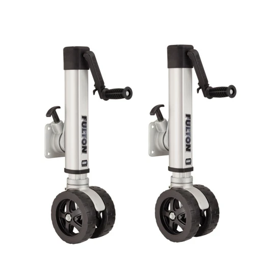 Fulton F2 Dual-Wheel Trailer Jack Bundle for 3x3 and 3x4 Frames – 1.6K Capacity