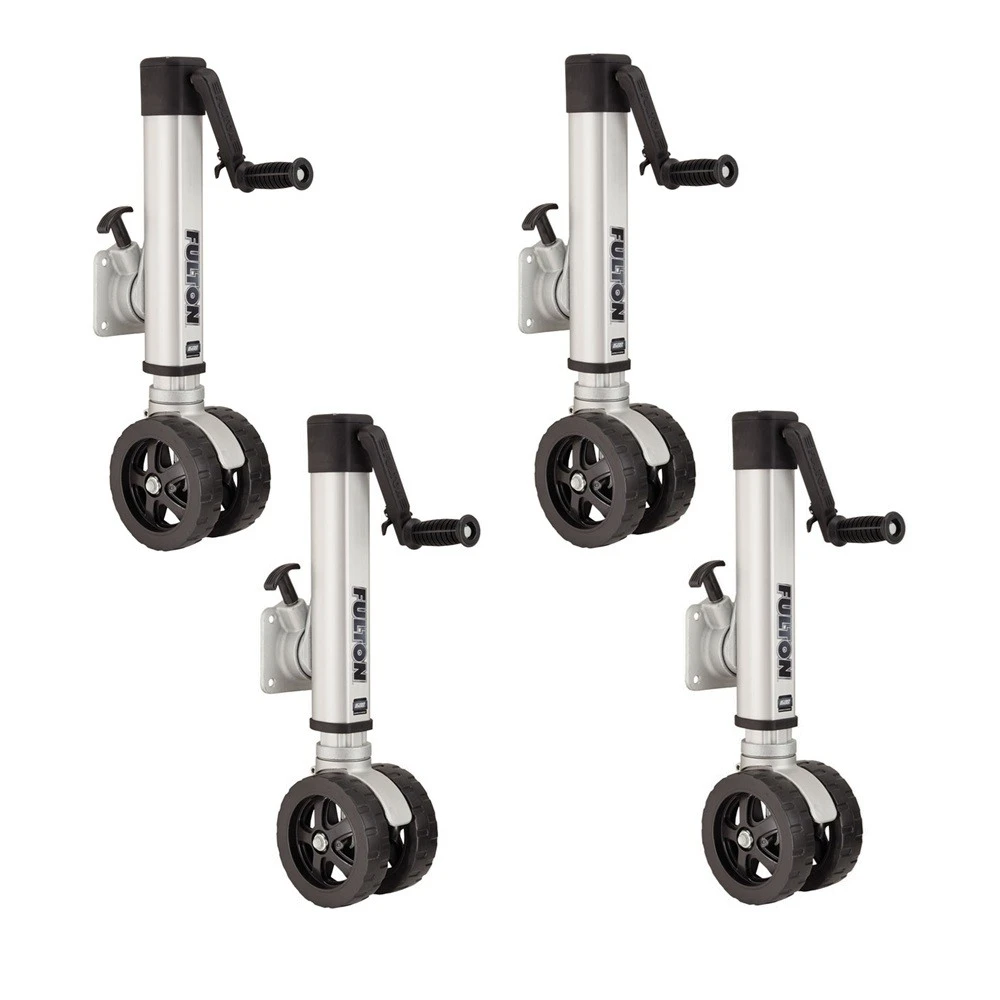 Fulton 1.6K F2 Trailer Jack with Dual 7-Inch Wheels for Marine Trailers