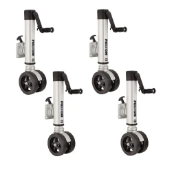 Fulton 4x 1.6K F2 Trailer Jack w/ Dual 7" Wheels Fits 3x3 and 3x4 Frames