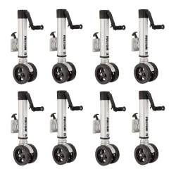 Fulton 8x 1.6K F2 Trailer Jack w/ Dual 7" Wheels Fits 3x3 and 3x4 Frames