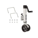 Fulton 1.6K F2 Trailer Jacks with Dual 7" Wheels and Bolt-On Mount – 8-Pack