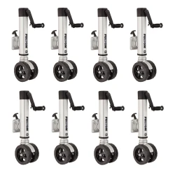 Fulton 8x 1.6K F2 Trailer Jack w/ Dual 7" Wheels Fits 3x5 Frames