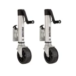 Fulton F2 1.6K Trailer Jacks with 8 Inch Wheel Bolt-On for 4x5 Frames