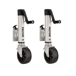 Fulton 2x 1.6K F2 Trailer Jack w/ Single 8" Wide Wheel Fits 4x5 Frames