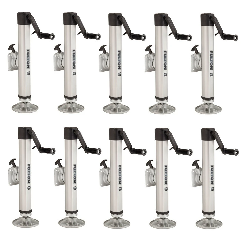 Fulton 2K F2 Trailer Jack with Footplate, Sidewind, Weld-On for 5" Frame (10 Pack)