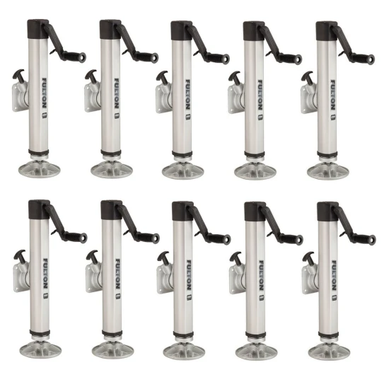 Fulton 2K F2 Trailer Jack with Footplate, Sidewind, Weld-On for 5" Frame (10 Pack)