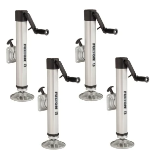 Fulton 2K F2 Swivel Trailer Jack with Pivoting Footplate – Weld-On for 5" Frames