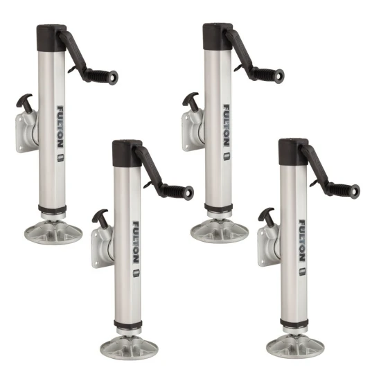 Fulton 2K F2 Swivel Trailer Jack with Pivoting Footplate – Weld-On for 5" Frames