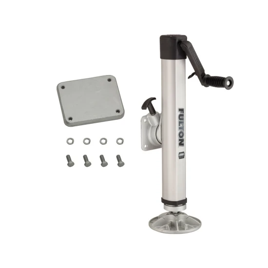 Fulton 2K F2 Trailer Jack with Footplate, Sidewind, Weld-On for 5" Frame (10 Pack)