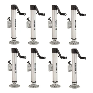 Fulton 2K F2 Trailer Jack 8-Pack with Sidewind Handle and Pivot Footplate for 5" Frames