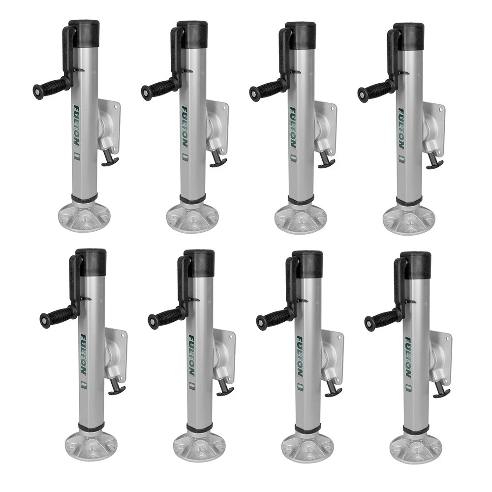 Fulton 8-Pack 2K F2 Marine Trailer Jacks with Pivoting Footplate and Sidewind Handle