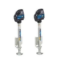 Fulton 2x 2.5K XLT Electric Boat Trailer Jack w/ Drop Leg and 22" Travel