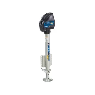 Fulton Electric Powered XLT Boat Trailer Winch 10K + XLT Powered Electric Trailer Jack 2500 lbs 5 Year Warranty + Hardware Bolt-On Side Mount