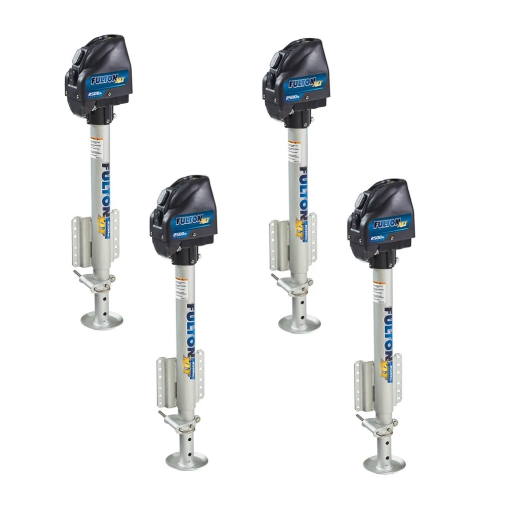 Fulton XLT 2.5K Electric Boat Trailer Jack Bundle with Drop Leg and 22" Lift