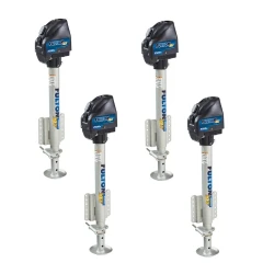 Fulton 4x 2.5K XLT Electric Boat Trailer Jack w/ Drop Leg and 22" Travel