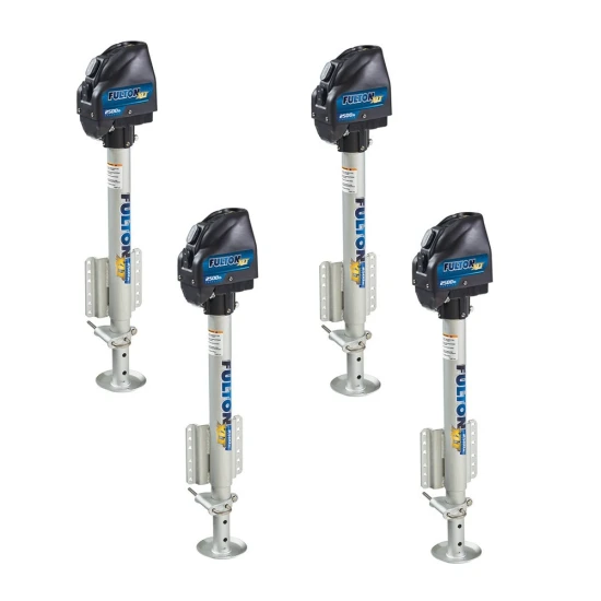 Fulton XLT 2.5K Electric Boat Trailer Jack Bundle with Drop Leg and 22" Lift