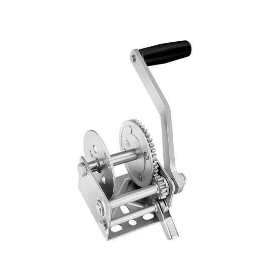 Fulton 900 lbs Single-Speed Trailer Winch with 7 Inch Handle for Rope or Strap