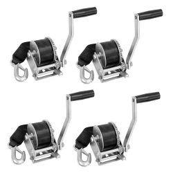 Fulton 4x 900 lb Trailer Winch with 15 ft Strap and 7" Manual Handle New Combo