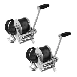 Fulton 2x 900 lb Trailer Winch w/ 12 ft Strap and 7" Handle