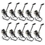 10-Pack Fulton 900 lb Single‑Speed Marine Trailer Winch with 12 ft Strap and 6 in Handle