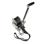 10-Pack Fulton 900 lb Single‑Speed Marine Trailer Winch with 12 ft Strap and 6 in Handle