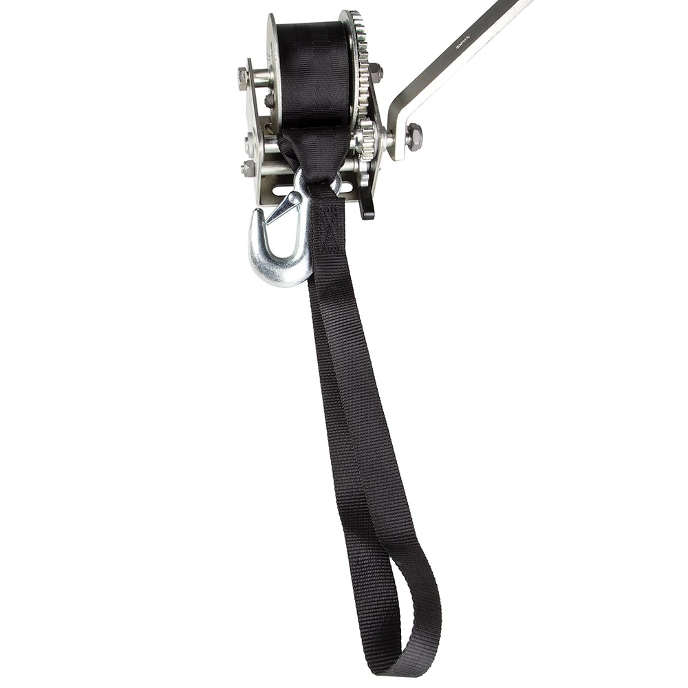 10-Pack Fulton 900 lb Single‑Speed Marine Trailer Winch with 12 ft Strap and 6 in Handle