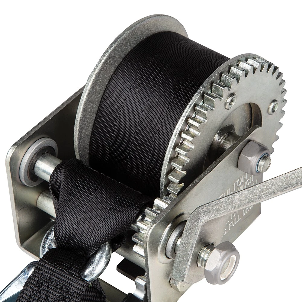 10-Pack Fulton 900 lb Single‑Speed Marine Trailer Winch with 12 ft Strap and 6 in Handle
