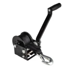 Fulton 8-pack 900 lb single-speed trailer winches, 15 ft strap, 7 in handle, black