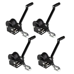 Fulton 4x 900 lbs Trailer Winch w/ 15 ft Strap and 7" Handle