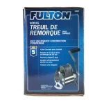 Fulton 8-pack 900 lb single-speed trailer winches, 15 ft strap, 7 in handle, black