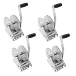 Fulton 1,100 lb Trailer Winch with 7 Inch Handle – 4-Pack, No Strap