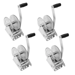 Fulton 4x 1.1K Trailer Winch w/ 7" Handle and No Strap