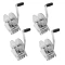 Fulton 1,100 lb Trailer Winch with 7 Inch Handle – 4-Pack, No Strap