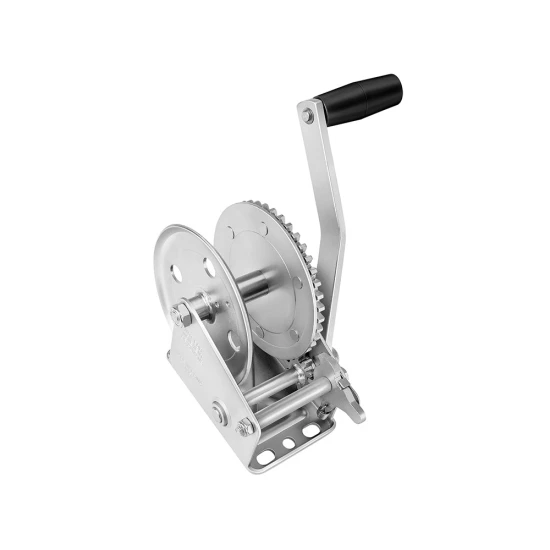 Fulton 1,100 lb Single-Speed Trailer Winch with 7-Inch Handle – No Strap, 8-Pack