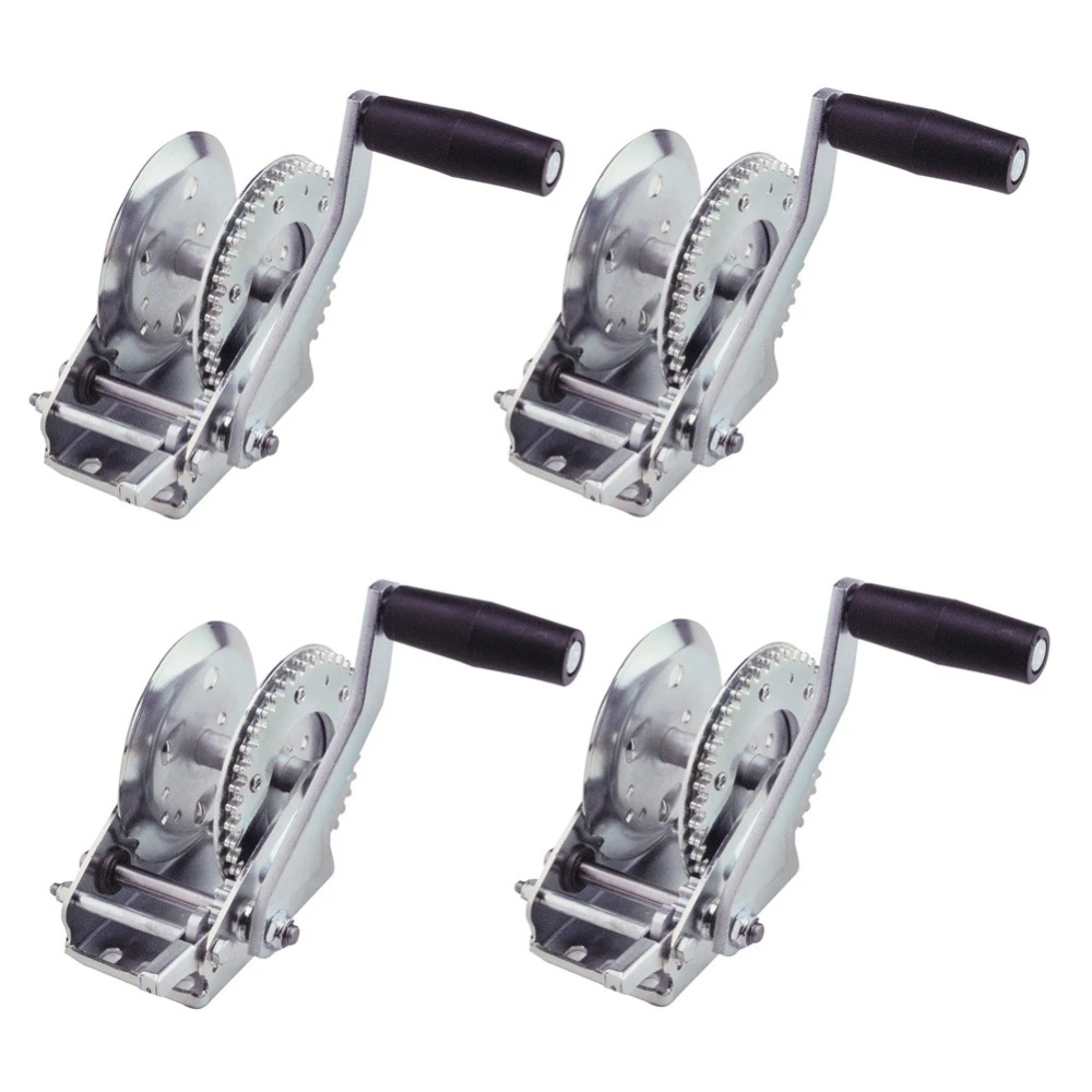 Fulton 1,100 lb Marine Trailer Winch with 7" Handle – Strap or Rope Compatible