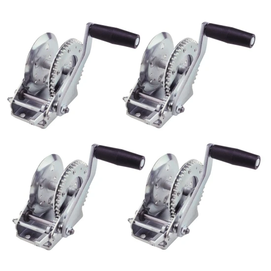Fulton 1,100 lb Marine Trailer Winch with 7" Handle – Strap or Rope Compatible
