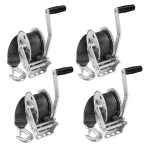 Fulton 1,100 lb Marine Trailer Winch with 20 ft Strap and 7 inch Handle