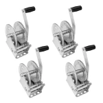 Fulton single-speed trailer winch bundle 4-pack with 8″ handle and no strap