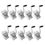 Fulton 10-Pack 1,500 lb Single-Speed Trailer Winch with 8-inch Handle, Zinc Finish, No Strap