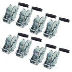 Fulton marine trailer winch pack of 8 with 8-inch crank handle, Z-MAX 600 finish
