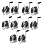 Fulton Marine Trailer Winch 1,500 lb Capacity w/ 20 ft Strap & 8 in Handle – Pack of 10
