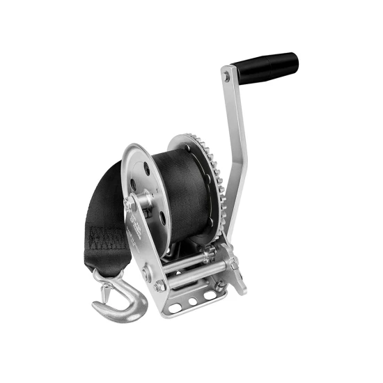 Fulton Marine Trailer Winch 1,500 lb Capacity w/ 20 ft Strap & 8 in Handle – Pack of 10