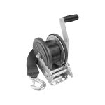 Fulton marine trailer winch 1500 lb capacity with 20 ft strap and 8″ handle – 4-pack