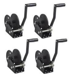 Fulton 4x 1.5K Single-Speed Trailer Winch w/ 20 ft Strap and 8 inch Handle New