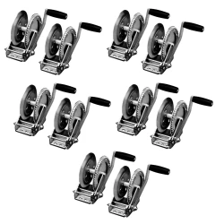 Fulton 10x 1.8K Single-Speed Trailer Winch w/ 8" Handle and No Strap