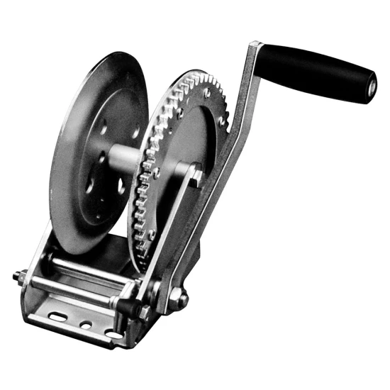 Fulton 2-pack 1,800 lb trailer winch with 8-inch handle and zinc finish, no strap